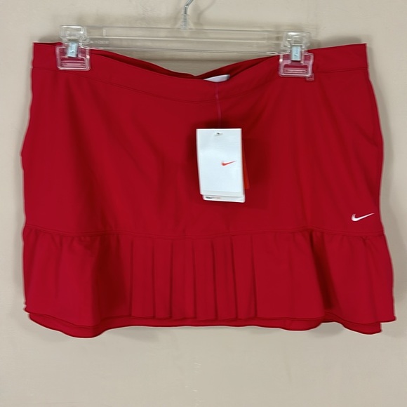 Nike Fitdry Red Tennis Shirt Skort Size 10 NWT - Picture 1 of 15
